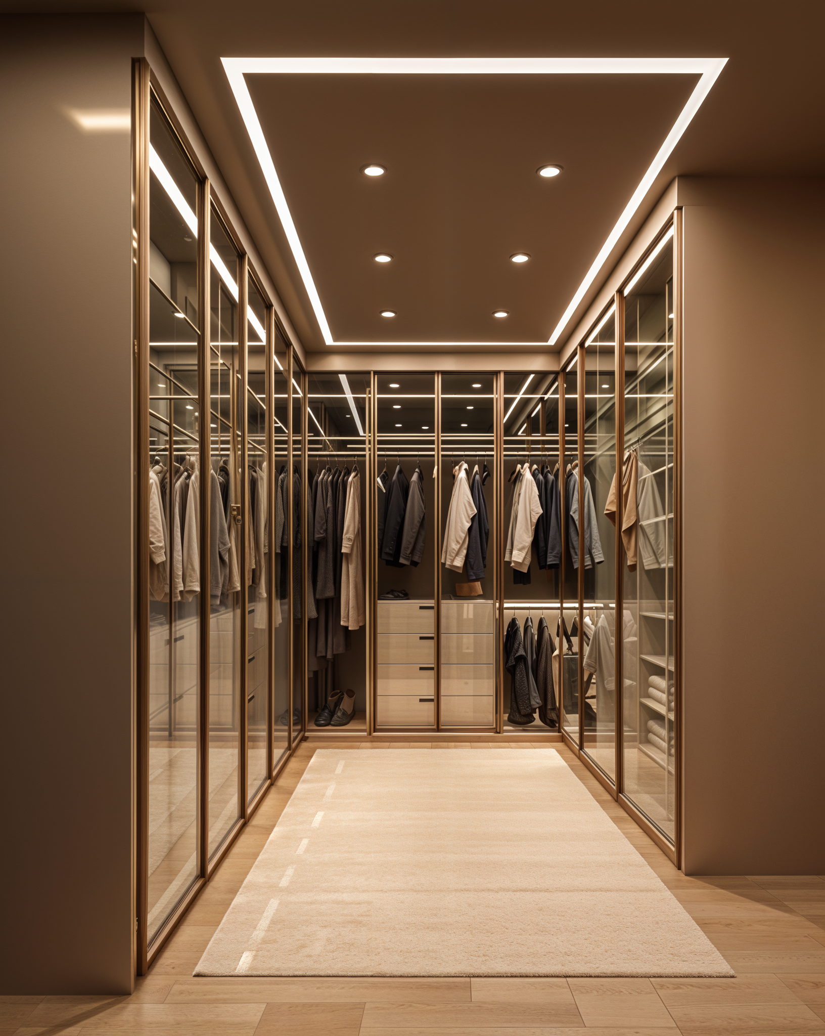 Elegant Walk-in Closet Design